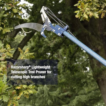 Spear & Jackson 4935TP Razorsharp Lightweight Telescopic Tree Pruner, Black