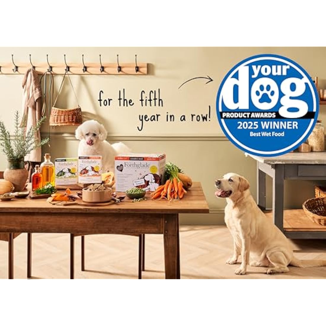 Forthglade Complete Natural Wet Dog Food - Grain Free Lamb with Vegetables (18 x 395g) Trays - Senior Dog Food 7 Years+