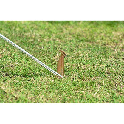 Balinco 12x tent pegs - length: 30 cm, width: 2.5 cm - T-profile | pegs | ground pegs | ground anchor made of galvanised steel for fastening & fixing (12)