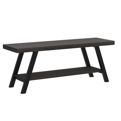 LVB Shoe Storage Bench Entryway Benches for Hallway 120cm Dark Oak