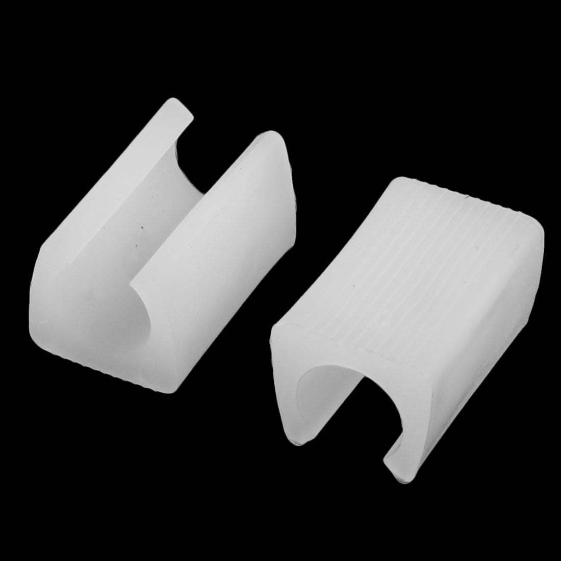 sourcing map Plastic Chair Foot U Shaped Floor Glides Tubing Caps Cover 11mm Dia 20pcs White