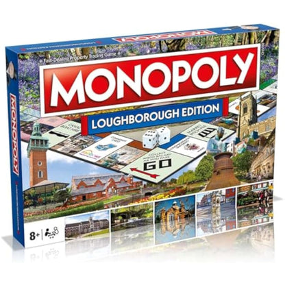 Winning Moves Loughborough Monopoly Board Game, Tour around the board, buy, sell and trade your way to success, makes a great gift for ages 8 plus