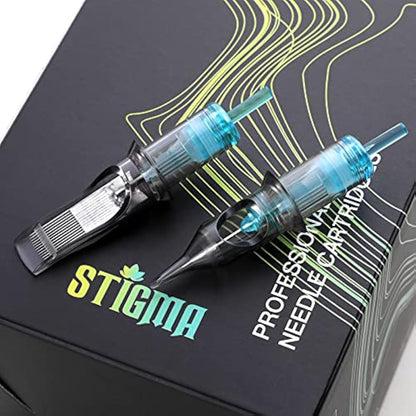 STIGMA 50Pcs Tattoo Cartridges Needles Disposable Mixed #10 Bugpin Round Liner Round Shader 3RL 5RL 3RS 5RS 9RS EN02B-50KIT-Y