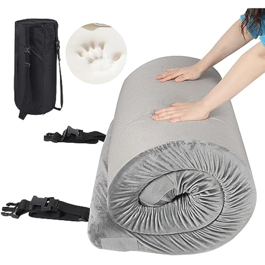 REDCAMP Foldable Memory Foam Camping Mattress, Portable Roll Up Mattress Single with Zipper, Futon Mat Sleeping Pad for Floor Car Tent Indoor Outdoor