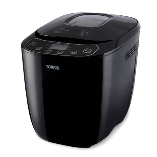 Tower T11003 2 lb Digital Bread Maker with 12 Automatic Programs, 13 Hours Delay Timer, 60 Minutes Keep Warm Function, Adjustable Crust Control,