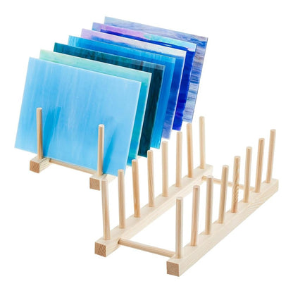 Luwqceu Stained Glass Storage and Organization Rack - Tools and Sheets Holder