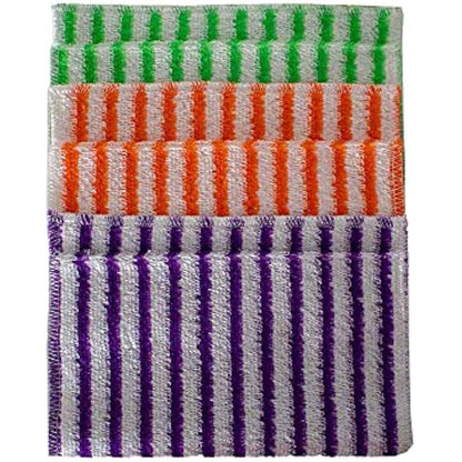 Bamboo Towel Set – For Streak-Free Glass and Window Cleaning – With one Drying Cloth, Small and Large Cleaning Pads, and 3 Bamboo Towels