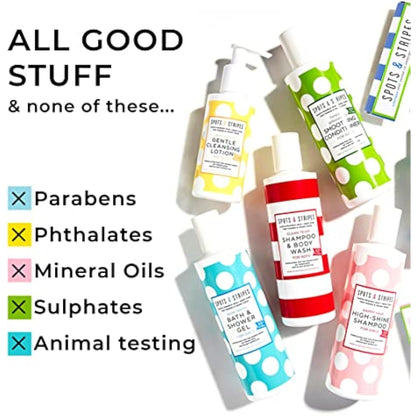 Spots & Stripes - Teen Skincare Essentials for Boys, Effective and Natural Essentials for Teen and Young Skin, with Virgin Coconut, Niaouli and Aloe Vera, Super Gentle