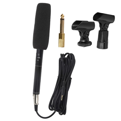 VOANZO Handheld Interview Microphone Professional Recording Microphone for DSLR Cameras Mobile Phones Live Radio Mic for Journalists and Field