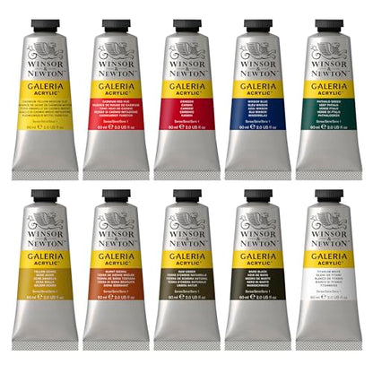 Winsor & Newton, Galeria Acrylic, 10x60ml Tube Set