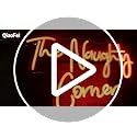 QiaoFei LED "The Naughty Corner" Neon Sign Word/Letters USB Powered Neon Lights for Girls Room Home Bar Art Wall Decor Party Window Living Room Decor Birthday Christmas' Gift(Red)