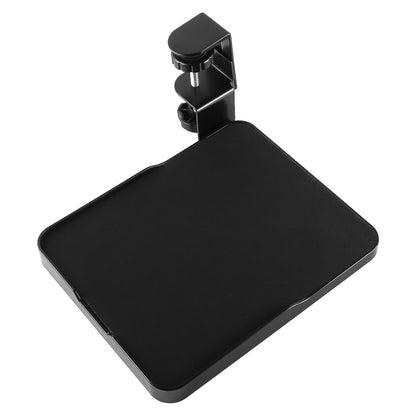 Laroal Mouse Tray Clip Under Desk Mouse Platform Clip Slide Out Ergonomic Mouse Tray Extender Slide Out Black
