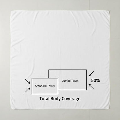Aaf Textiles Bath Sheets Extra Large Oversized 96 x180 cm in White, 100% Egyptian Cotton Style 515 GSM Shower Towel – Thick and Absorbent