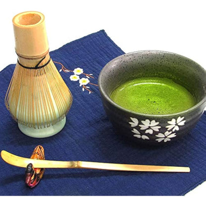 Artcome Japanese Matcha Tea Set, Matcha Whisk, Traditional Scoop, Matcha Bowl, Ceramic Whisk Holder, Handmade Matcha Ceremony Kit for Traditional Japanese Tea Ceremony (7 Pcs)