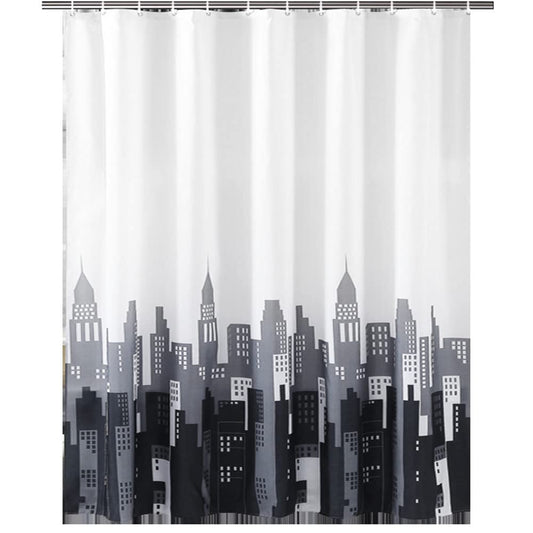 GONOVE Shower Curtain for Bathroom 240 x 200cm Mildew Resistant Waterproof Polyester Fabric Shower Curtain Liner Long Washable Bath Curtain with