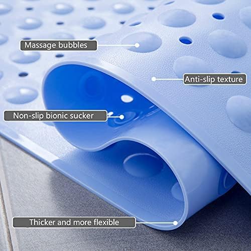 Stafeny Non-Slip Shower Mat for Inside the Non-Slip Anti-Mould Rubber Shower Mat (White, 40x70cm)