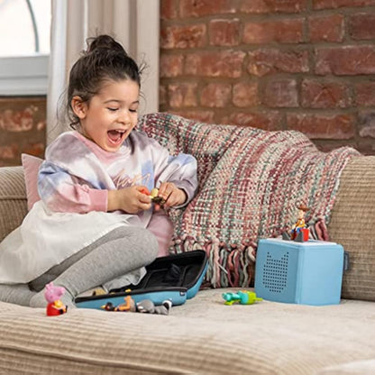 tonies Toniebox Julia Donaldson Bundle Incl. 1 Creative and 3 Characters, The Gruffalo, Zog, and Highway Rat, Kids Presents, Screen-Free Audiobooks/Kids Music Player, Early Learning Toys, Light Blue