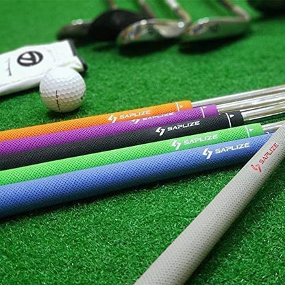SAPLIZE Golf Grips, 13 Set with Complete Regripping kit, Standard Size, Rubber Golf Club Grip, Orange