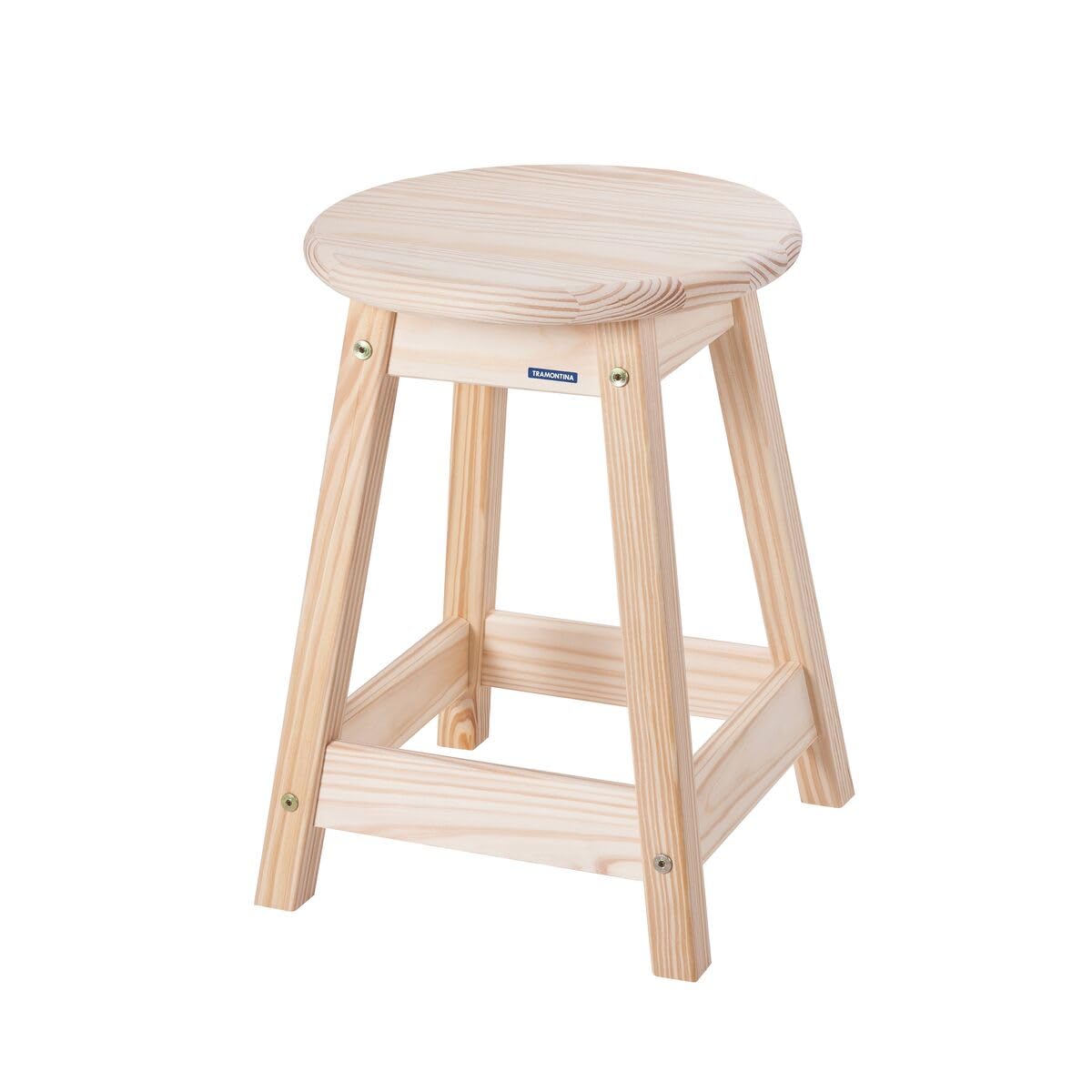 Tramontina Natural Pine Wood Stool Ø33 x 46.5cm