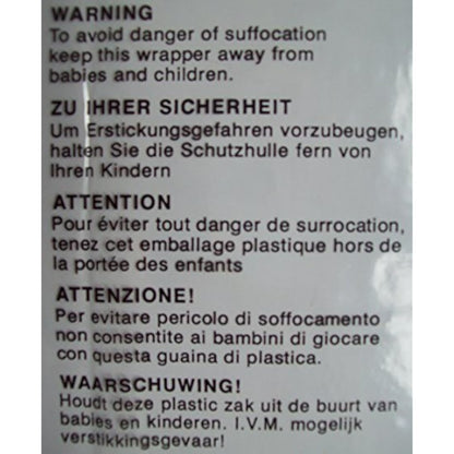 100 CLEAR TRANSPARENT PLASTIC SELF SEAL GARMENT CLOTHING RETAIL PACKAGING BAGS SAFETY WARNING - LARGE SIZE 12x15" 300x380mm 38mu - CLOTHES T SHIRT STORAGE PROTECTION DISPLAY PACKING