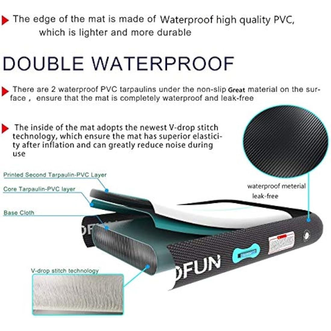 ALIFUN Inflatable Air Tumbling Mat Gymnastics Tumble Mat 400 x 100 x 10cm Training Mat Thick 10CM 20CM with Electric Air Pump