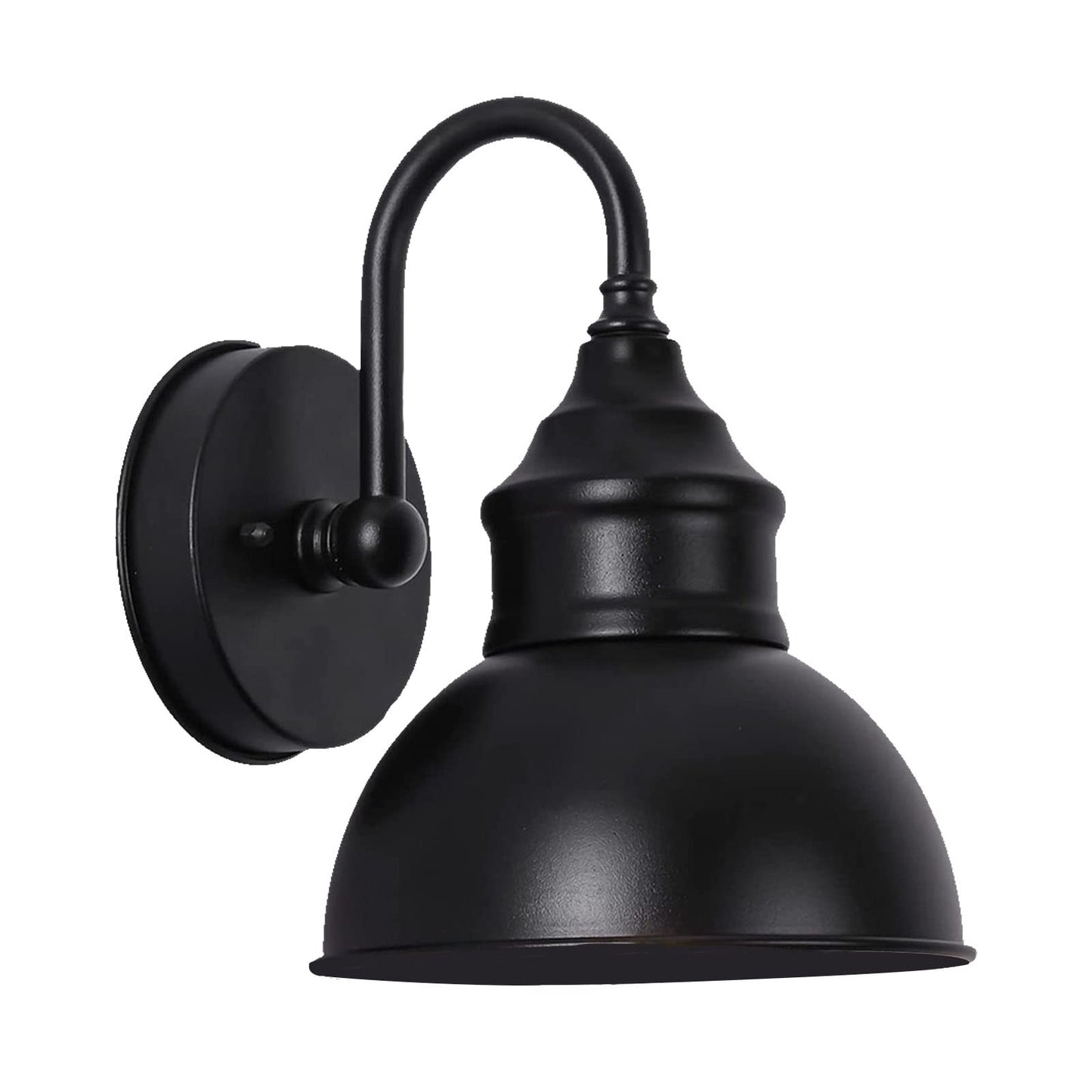 UYHGO Industrial Wall Light Black Vintage Metal Light with E27 Lamp Holder for Farmhouse, Barn, Warehouse, Loft, Living Room (excl. E27 Bulb) - 1 Pack