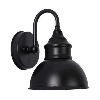 UYHGO Industrial Wall Light Black Vintage Metal Light with E27 Lamp Holder for Farmhouse, Barn, Warehouse, Loft, Living Room (excl. E27 Bulb) - 1 Pack