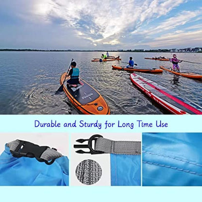 CMC-PROGEAR 10L/20L/40L/70LWaterproof Dry Bag, Lightweight Canoe Bags Storage Bags,Dry Sacks Waterproof Bags for Kayaking Rafting Boating Hiking Camping Travel Fishing Swimming(70L, Navy Green)
