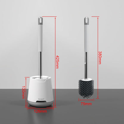 Ibergrif Silicone Toilet Brushes & Holders, Quick Drying, Deep Cleaning