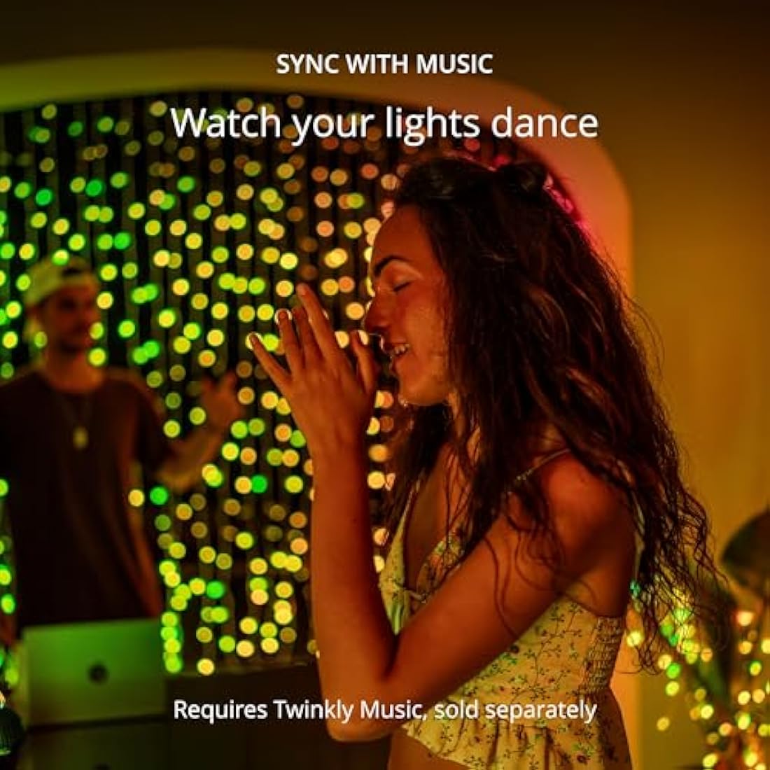 Twinkly Strings 250 LED RGB, LED Light String for in- and Outdoor, Smart LED Lights, Mappable LEDs, Compatible with Alexa and Google Home, IP44, Controlled by App, Black Wire, 20m