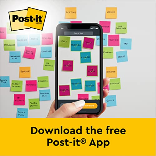 Post-it Super Sticky Meeting Charts, Pack of 1 Pad, with 20 Sheets ,584 mm x 508 mm, White Color - For Brainstorming Anywhere and Keeping all Ideas Visible