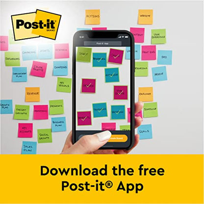 Post-it Super Sticky Meeting Charts, Pack of 1 Pad, with 20 Sheets ,584 mm x 508 mm, White Color - For Brainstorming Anywhere and Keeping all Ideas Visible