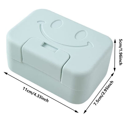 Travel Soap Case Box,2Pcs Soap Box,Soap Dish with Lid,Portable Shower Soap Box,Sealed soap dish with lid,Perfect for Bathroom, Travel, Camp, Gym