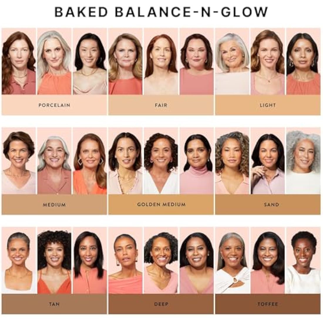 LAURA GELLER Baked Balance-n-Glow Illuminating Powder Foundation (Porcelain) Buildable Sheer to Light Coverage Baked Foundation, Satin Finish