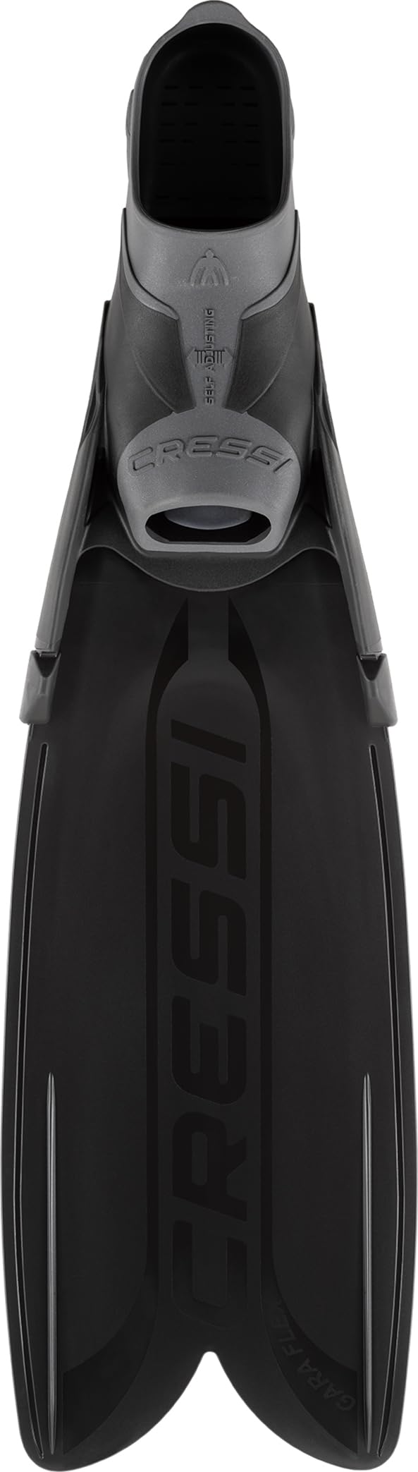 CRESSI Gara Turbo Flex Fins Black 44/45 - Unisex Lightweight Reactive High Performance Fins Gara System with Interchangeable Blades for Diving, Apnea,