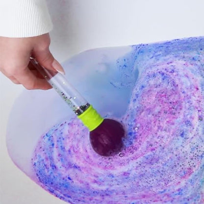 Zimpli Kids - Baff Bombz Magic Brush, 4 x Bath Bombs, Magically Paint your Bath Water, Pocket Money Creative Toy for Children, Birthday Gifts for Boys & Girls , Moisturising Fizzers