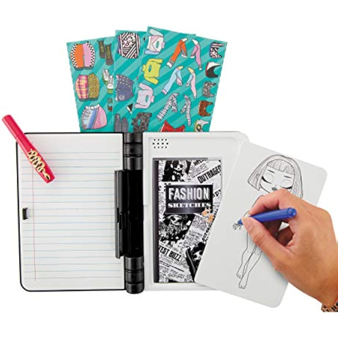 LOL Surprise OMG Fashion Secret Journal - Personal Diary with Invisible Ink Pen, Electronic Password & Watch key