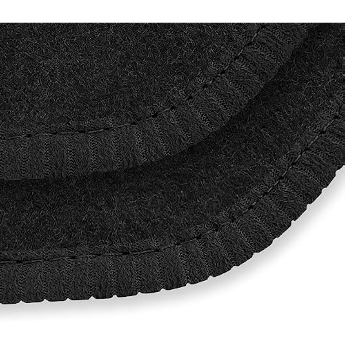 Car Mats FOR Vauxhall Astra MK6 (J) 2010-2015 Black Carpet - Black Ribbed Trim - Black Rectangle Heel Pad [SAPP-1234]