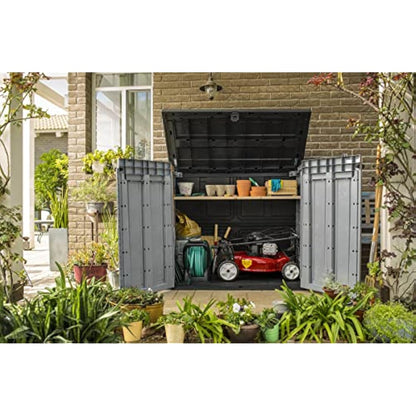 Keter Store It Out Pro Outdoor Garden Furniture Storage Shed Grey| Fade Free | All Weather Resistant | Safe and Secure | Zero Maintenance | 5 year Warranty