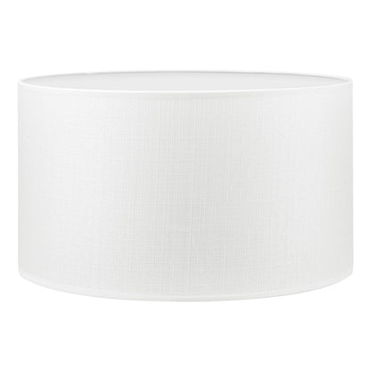 Home Sweet Home collection Modern Lampshade Canvas | Cylinder | 40/40/22cm | White | Fabric lampshade Made of Cotton | for E27 lamp Holder | RoHS
