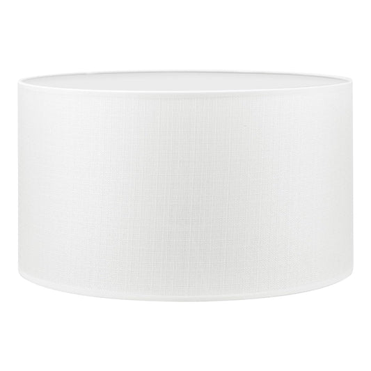 Home Sweet Home collection Modern Lampshade Canvas | Cylinder | 40/40/22cm | White | Fabric lampshade Made of Cotton | for E27 lamp Holder | RoHS