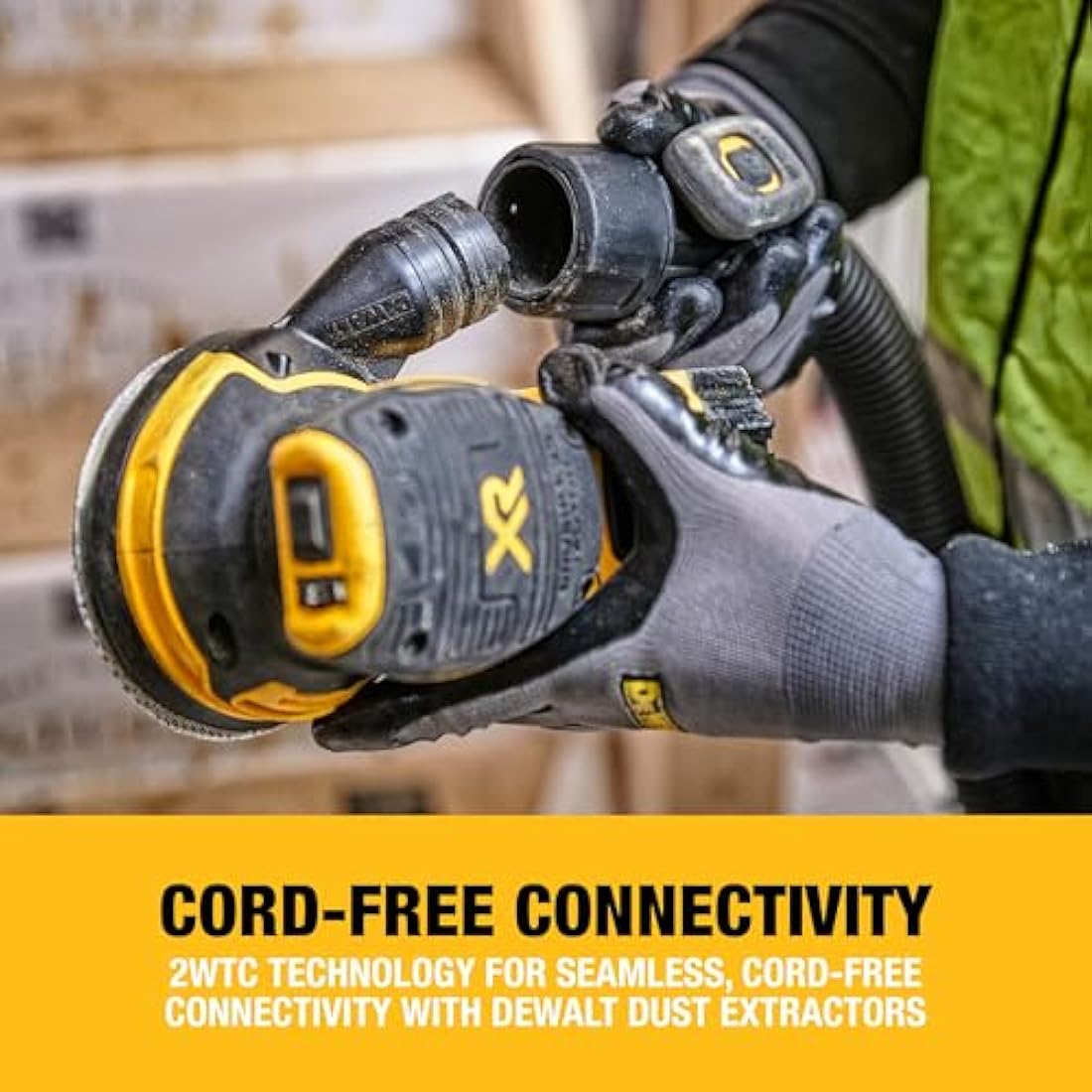 DEWALT 18V XR Brushless 125mm Sander, Bare Unit, DCW210N-XJ
