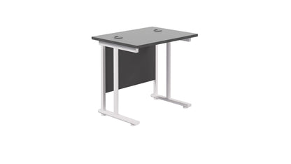 Office Hippo Heavy Duty Rectangular Cantilever Office Desk, Home Office Desk, Office Table, Integrated Cable Ports, PC Desk For Office or Home