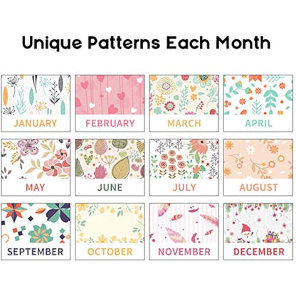 MOKANI Desk Calendar 2025-2026, Small Standing Desktop Calendar (Jul.2025-Dec.2026), Academic Monthly Planner with 234 Stickers and Multi-country Holidays Marked- 20.5 X15cm