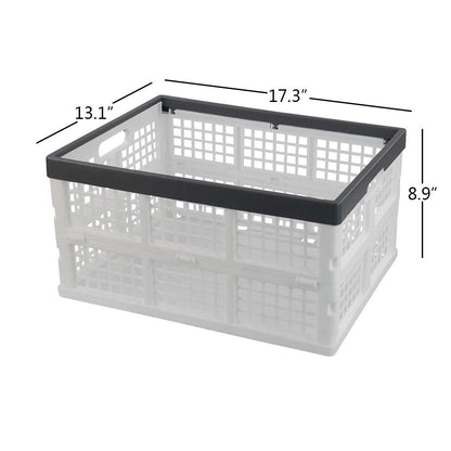 Teyyvn 3-Pack 30 L Plastic Stackable Collapsible Storage Crates