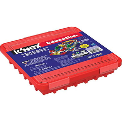 K'NEX STEAM Education | Intro to Simple Machines: Wheels/Axles & Inclined Planes | Educational Toys for Kids, STEM Learning Kit, Engineering Construction for Kids Ages 8+ | Basic Fun 78620