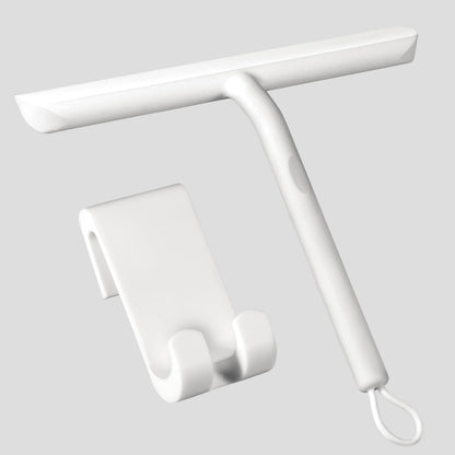 Vinabo Shower Squeegee for Shower Doors,Silicone Squeegee Shower Cleaner with Hook,Bathroom Shower Wiper