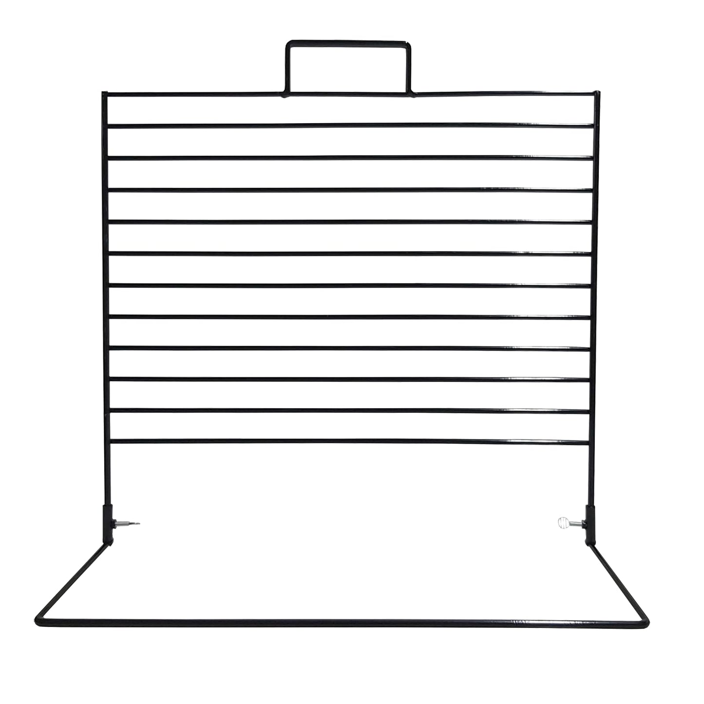 Large Counter Mesh Panel Hook Stand in Black for Shop Display, Keyrings, Gifts 380mm x 220mm Includes 8 x 4 Single Black Mesh Hooks (J46L/7-FBA)