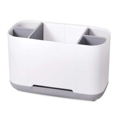Toothbrush Holder & Organizer, Electric Toothbrush Stand with Tumbler, Non-Slip Base, Drainage Hole, for Bathroom Sink Worktop