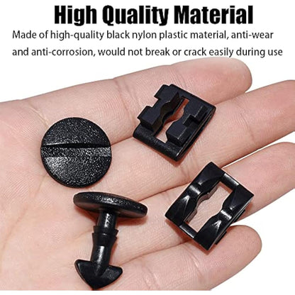 6 Pairs Rear Bumper Tow Eye Cover Inserts Fasteners Rear Bumper Tow Cover Clips Car Retainer Clips Trim Panel Bumper Clips for Car Panel Trim Maintenance